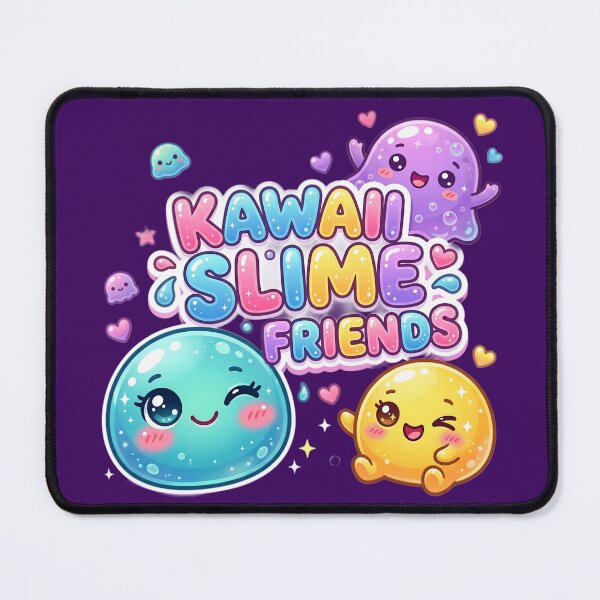 Item preview, Kawaii Slime Friends Cute Pastel Cartoon Sticker | Adorable Bubble Slime Character | Kawaii Aesthetic Gift designed and sold by Bhaskar Digital Art.