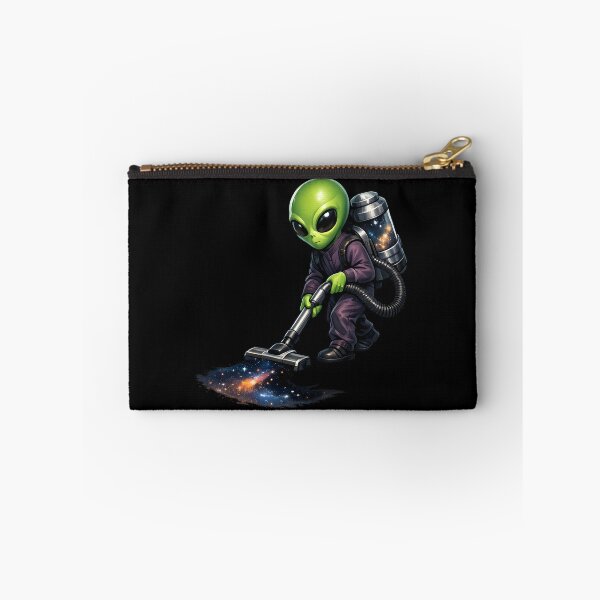 Item preview, Alien Vacuuming Stardust – Funny Cosmic Space Illustration designed and sold by builtforyou.