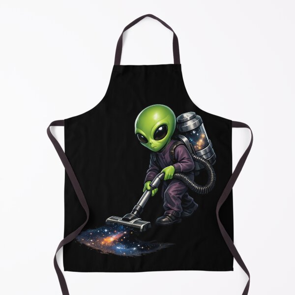 Item preview, Alien Vacuuming Stardust – Funny Cosmic Space Illustration designed and sold by builtforyou.