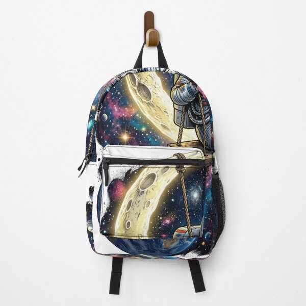 Item preview, Astronaut Swinging on Moon in Space Illustration designed and sold by Rahat3344.