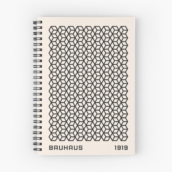 Item preview, Bauhaus Black and Cream Isometric Cube designed and sold by FaizArtShop.