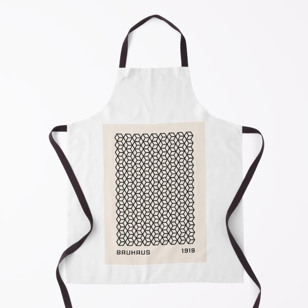 Item preview, Bauhaus Black and Cream Isometric Cube designed and sold by FaizArtShop.