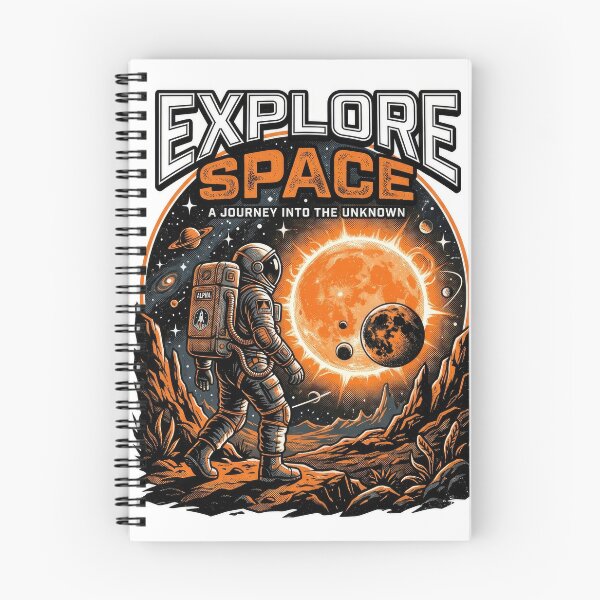 Item preview, Explore Space Astronaut Retro Vector Illustration designed and sold by Rahat3344.