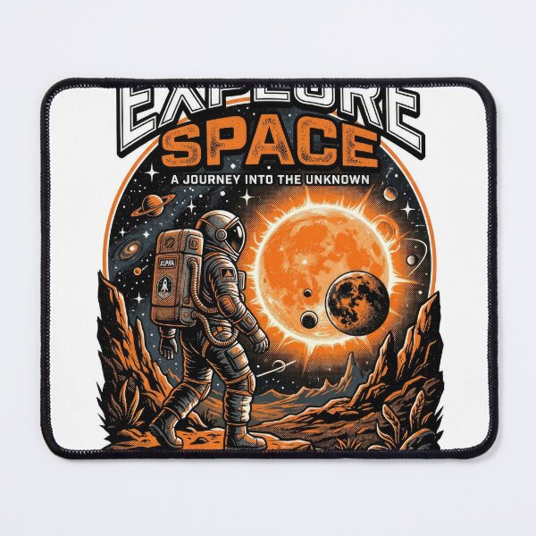 Item preview, Explore Space Astronaut Retro Vector Illustration designed and sold by Rahat3344.