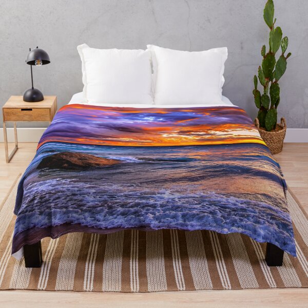 Item preview, Dramatic Ocean Sunset with Rocky Shore – Vibrant Coastal Seascape designed and sold by Wild Bloom Paws.