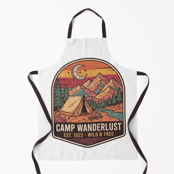 Item preview, Camp Wanderlust tent patch designed and sold by Maniwarsi.