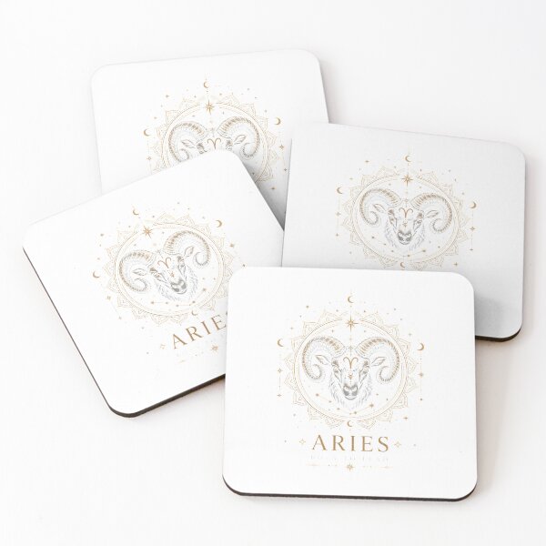 Item preview, Aries Zodiac | Born to Lead | Celestial Boho Astrology Design designed and sold by CalmMandala.