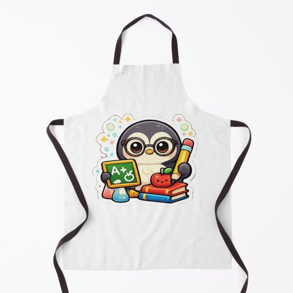 Item preview, Cute Kawaii Penguin Teacher | Adorable School Penguin Cartoon Vinyl Decal designed and sold by Pixanova.