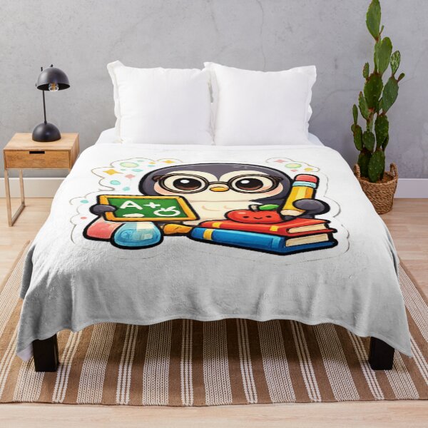 Item preview, Cute Kawaii Penguin Teacher | Adorable School Penguin Cartoon Vinyl Decal designed and sold by Pixanova.