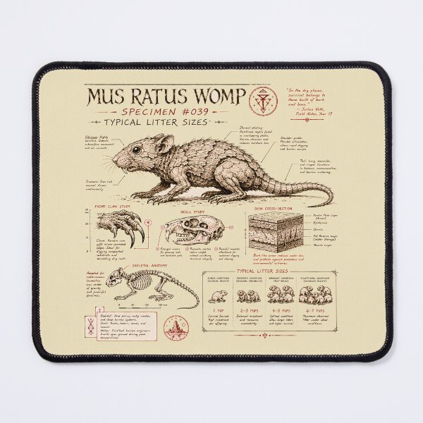 Item preview, Desert Rodent Anatomy Plate designed and sold by agearb.