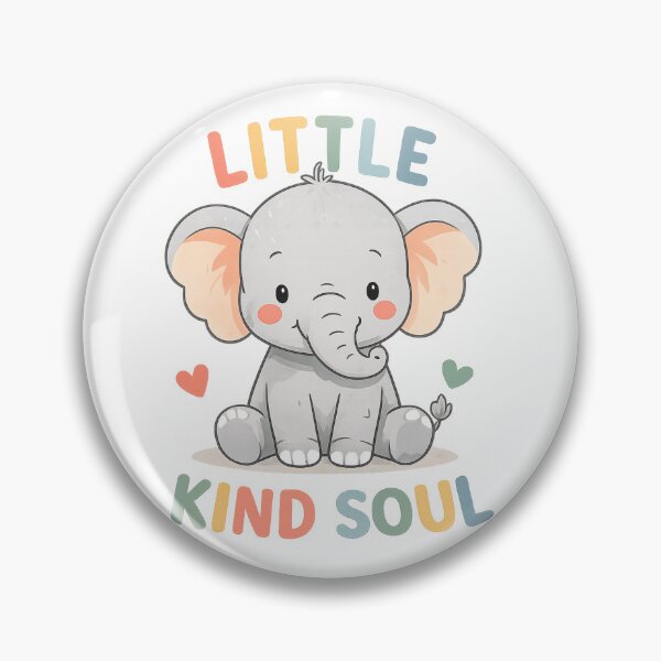 Item preview, Little Kind Soul Elephant Shirt, Cute Baby Elephant Tee, Kids Kindness Shirt, Toddler Animal Shirt, Nursery Elephant Gift, Inspirational Kids Tee designed and sold by hyper retro.