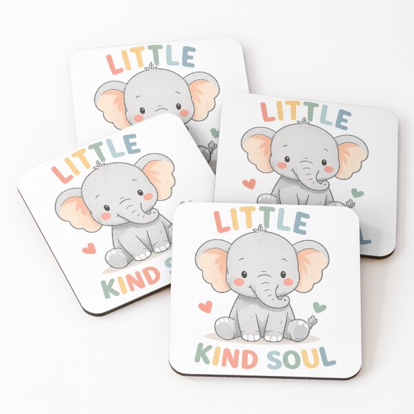Item preview, Little Kind Soul Elephant Shirt, Cute Baby Elephant Tee, Kids Kindness Shirt, Toddler Animal Shirt, Nursery Elephant Gift, Inspirational Kids Tee designed and sold by hyper retro.
