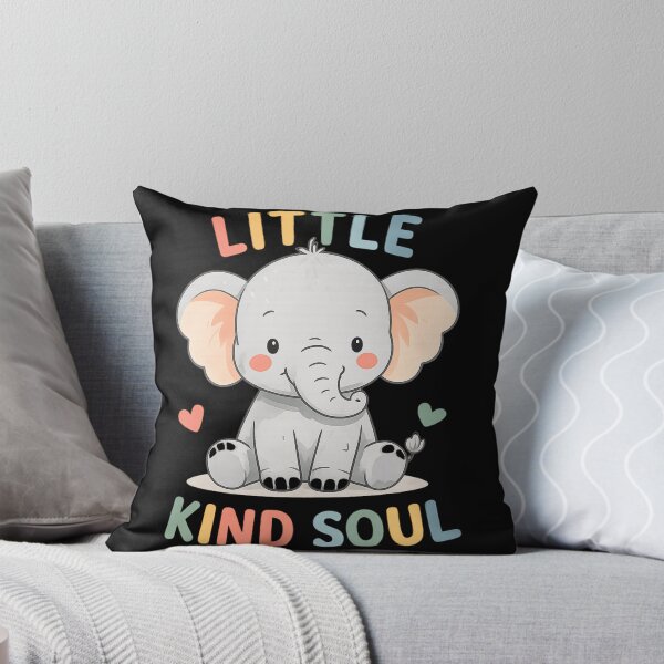 Item preview, Little Kind Soul Elephant Shirt, Cute Baby Elephant Tee, Kids Kindness Shirt, Toddler Animal Shirt, Nursery Elephant Gift, Inspirational Kids Tee designed and sold by hyper retro.