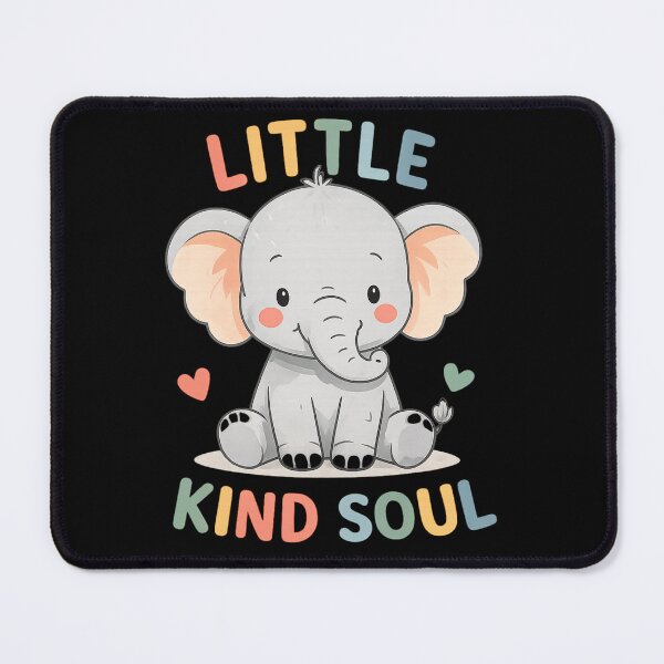 Item preview, Little Kind Soul Elephant Shirt, Cute Baby Elephant Tee, Kids Kindness Shirt, Toddler Animal Shirt, Nursery Elephant Gift, Inspirational Kids Tee designed and sold by hyper retro.