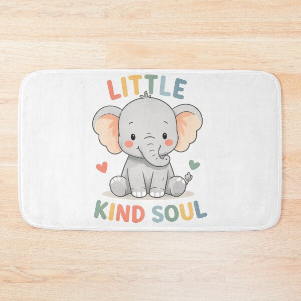 Item preview, Little Kind Soul Elephant Shirt, Cute Baby Elephant Tee, Kids Kindness Shirt, Toddler Animal Shirt, Nursery Elephant Gift, Inspirational Kids Tee designed and sold by hyper retro.