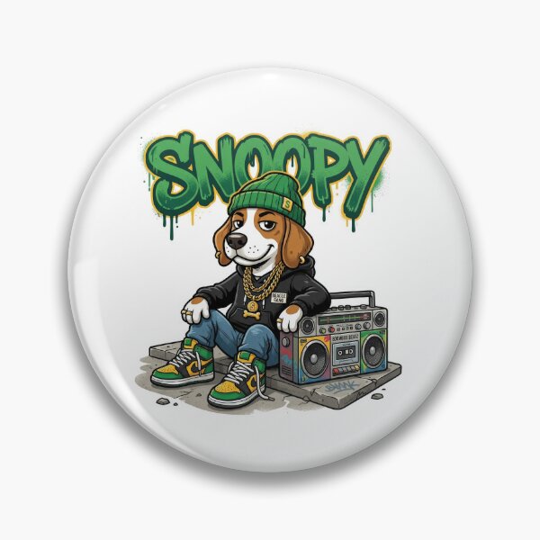Item preview, Snoopy Beagle Dog Hip Hop Vector Illustration designed and sold by Rahat3344.