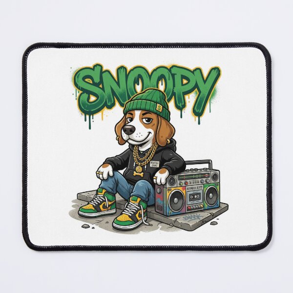 Item preview, Snoopy Beagle Dog Hip Hop Vector Illustration designed and sold by Rahat3344.