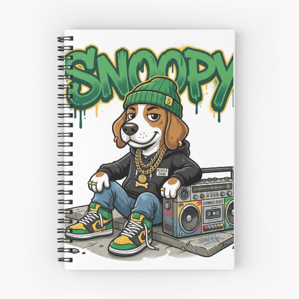 Item preview, Snoopy Beagle Dog Hip Hop Vector Illustration designed and sold by Rahat3344.