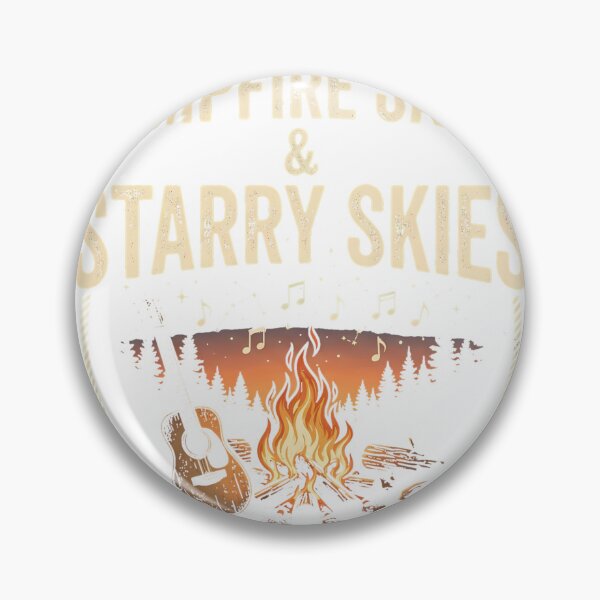 Item preview, Campfire Jams & Starry Skies - Design for Outdoor Music Lovers Classic T-Shirt designed and sold by Voila-creative.