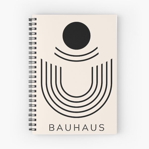 Item preview, Bauhaus Minimalist Black and Cream Geometric Arch designed and sold by FaizArtShop.