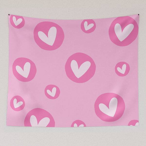 Item preview, Pink Hearts Pattern designed and sold by Bia Arts.