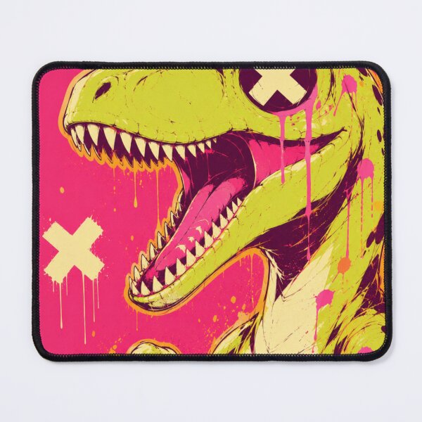 Item preview, Neon Velociraptor Graffiti Dinosaur Art designed and sold by VoxelEstudi0nic.