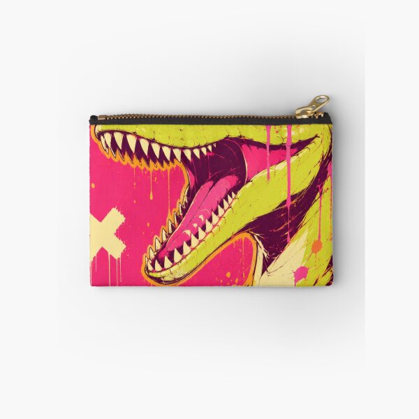 Item preview, Neon Velociraptor Graffiti Dinosaur Art designed and sold by VoxelEstudi0nic.