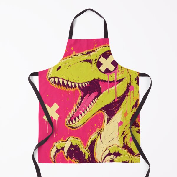 Item preview, Neon Velociraptor Graffiti Dinosaur Art designed and sold by VoxelEstudi0nic.