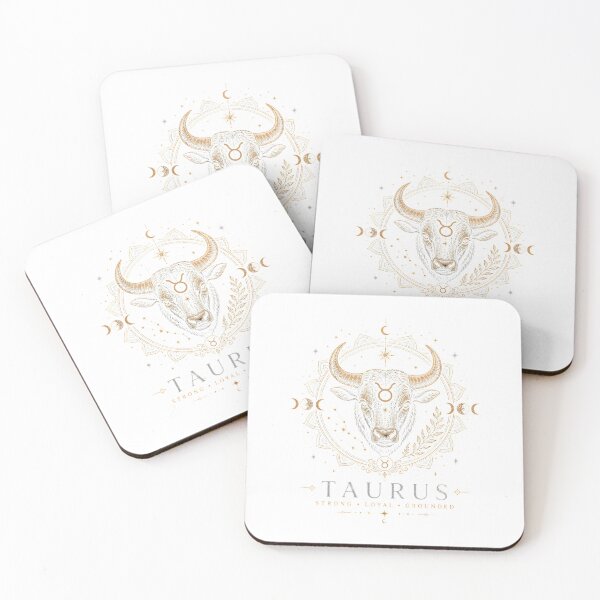 Item preview, Taurus Zodiac | Strong • Loyal • Grounded | Celestial Boho Astrology Design designed and sold by CalmMandala.