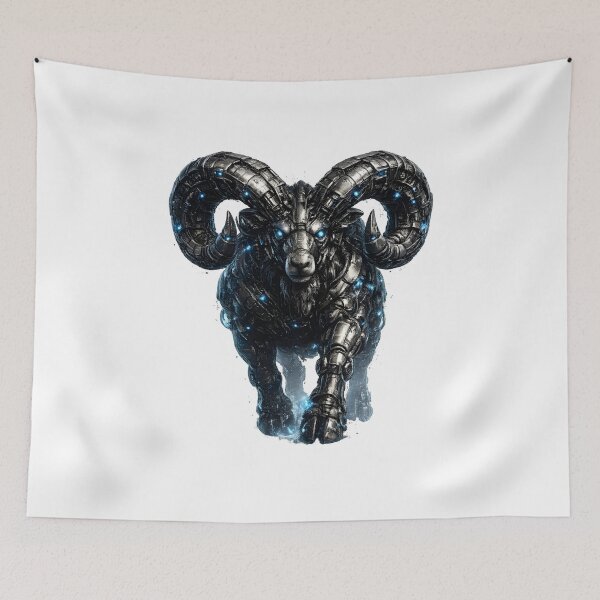 Item preview, Steel Ram V5 – Mechanical Cyber Bighorn Sheep | Futuristic Metal Beast designed and sold by SteelCoat Studio.