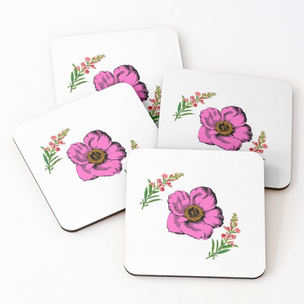 Item preview, Vintage Pink Floral Bloom Botanical Illustration  designed and sold by Sripuram.