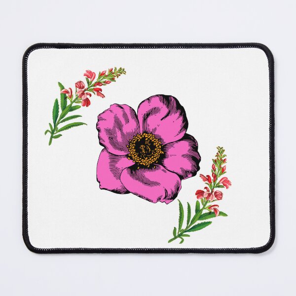 Item preview, Vintage Pink Floral Bloom Botanical Illustration  designed and sold by Sripuram.