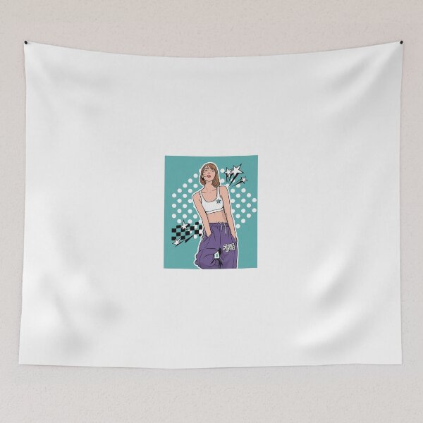 Item preview, Teal Polka Dot Retro Manga Girl designed and sold by kwcricky.