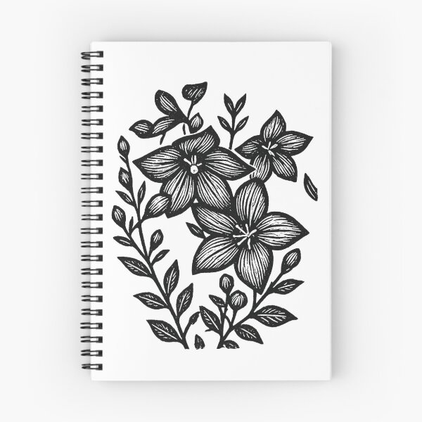 Item preview, Floral Line Art in Full Bloom designed and sold by LumivoCraft.