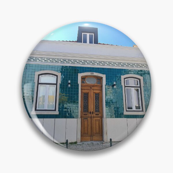 Item preview, beautiful old building covered with Portuguese tiles. Algés. Portugal designed and sold by Tereza Pilar  Art.