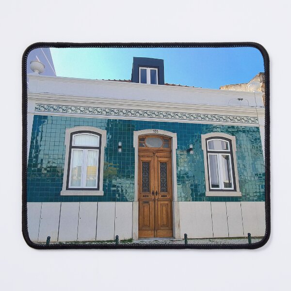 Item preview, beautiful old building covered with Portuguese tiles. Algés. Portugal designed and sold by Tereza Pilar Art.