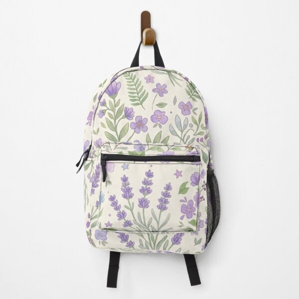 Item preview, Soft Lavender and Purple Wildflower Aesthetic Botanical Pattern designed and sold by DreamyBrushArt.