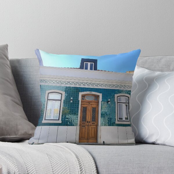 Item preview, beautiful old building covered with Portuguese tiles. Algés. Portugal designed and sold by Tereza Pilar  Art.