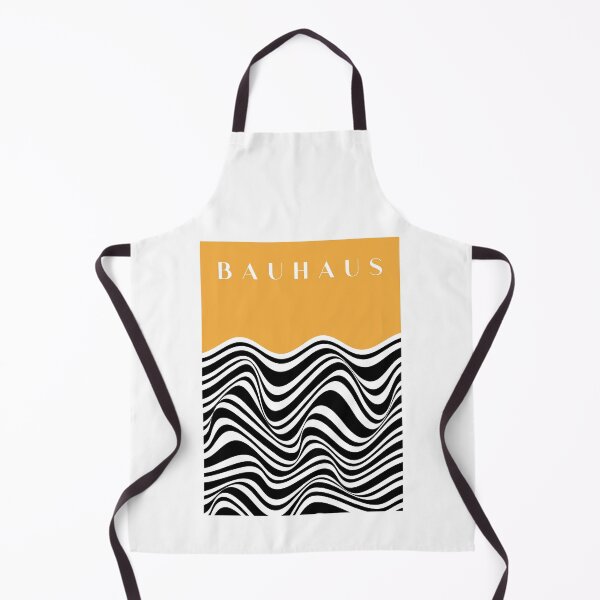 Item preview, Bauhaus Yellow and Black Op Art Wavy designed and sold by FaizArtShop.
