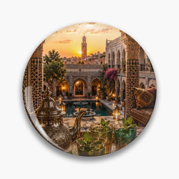 Item preview, Luxury Moroccan riad at sunset designed and sold by Creative-Tin.