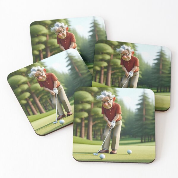 Item preview, Old Fart playing golf designed and sold by Colin Bentham.