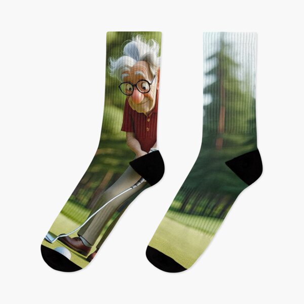 Item preview, Old Fart playing golf designed and sold by Colin Bentham.