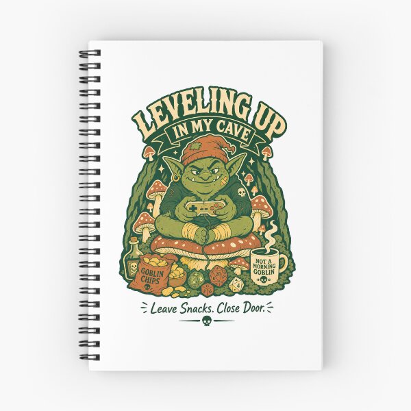 Item preview, Leveling Up In My Cave Shirt, Goblin Gamer Tee, Cozy Gaming T-Shirt, Goblin Mode Apparel, DnD RPG Graphic Tee, Fantasy Gamer Gift, Introvert Cave Dweller Shirt designed and sold by KAYJAY DESIGNS.