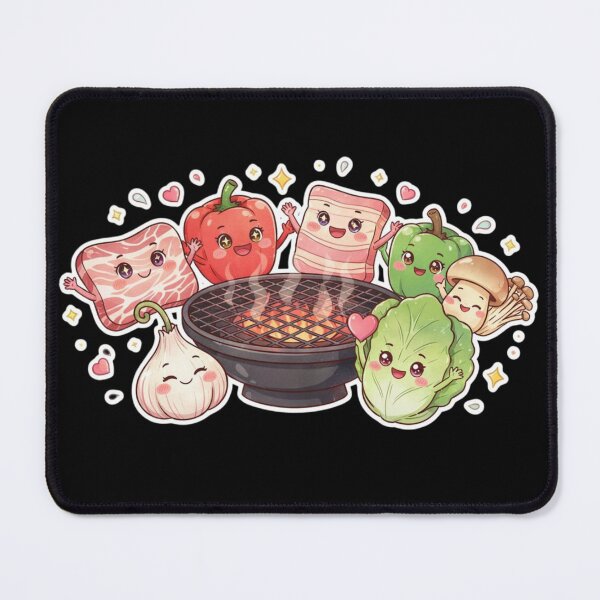 Item preview, Kawaii Korean Bbq and korean food designed and sold by DamioPolArt.