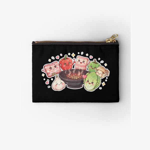 Item preview, Barbacoa coreana kawaii y comida coreana designed and sold by DamioPolArt.