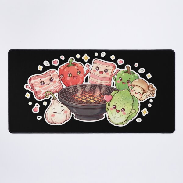 Item preview, Kawaii Korean Bbq and korean food designed and sold by DamioPolArt.