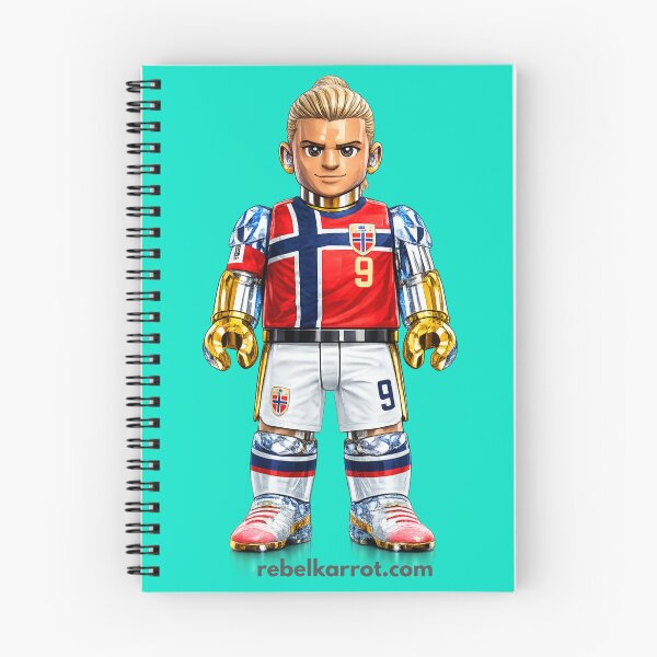 Item preview, Erling Braut Haaland Norway Football Superstar | Goal Machine Soccer Fan Art | Nordic Striker Illustration designed and sold by RebelKarrot.
