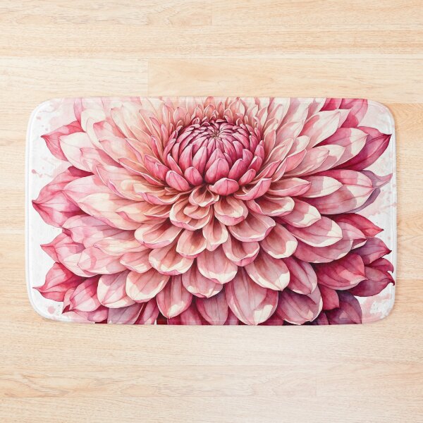 Item preview, Pink Dahlia Watercolor Painting designed and sold by RawNaturePrints.