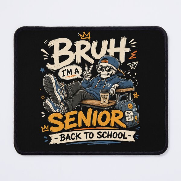 Item preview, Bruh I'm A Senior Shirt Class Back To School Funny Senior Year Tee Graduation Gift for High School Seniors designed and sold by Artimax-Studio.