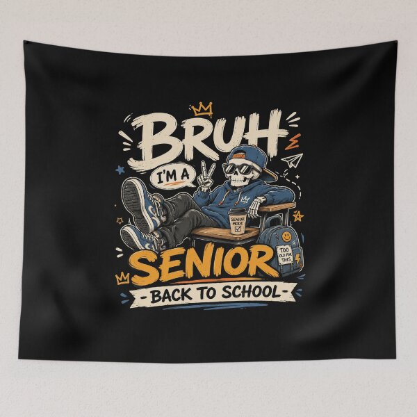Item preview, Bruh I'm A Senior Shirt Class Back To School Funny Senior Year Tee Graduation Gift for High School Seniors designed and sold by Artimax-Studio.